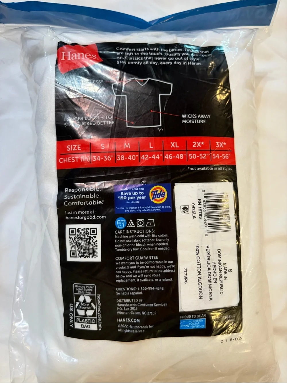 Hanes new package